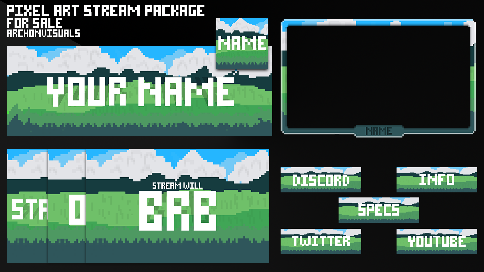 8 bit stream overlay package for sale
