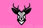Deer Mascoot logo for sale Streamer Overlays