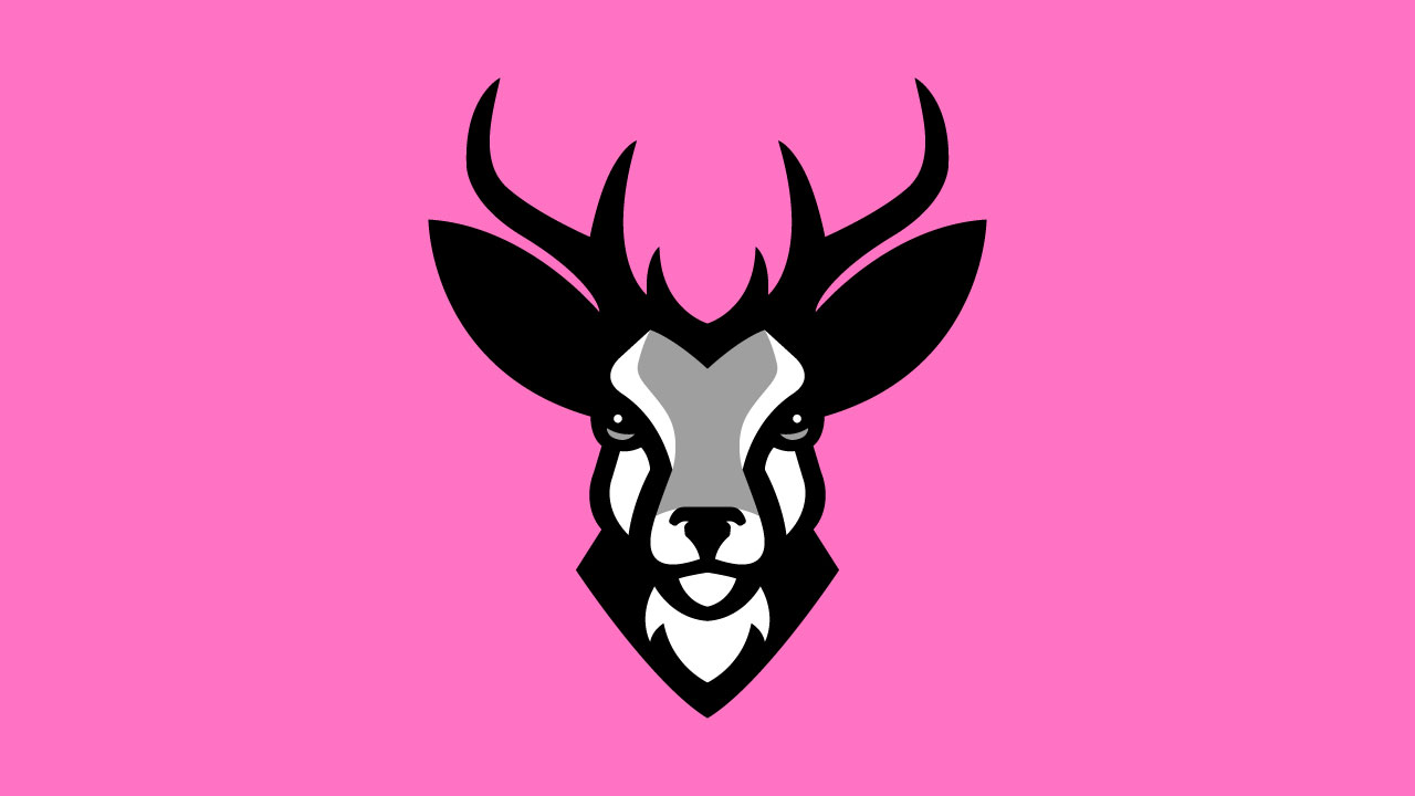 Deer Mascoot logo for sale Streamer Overlays