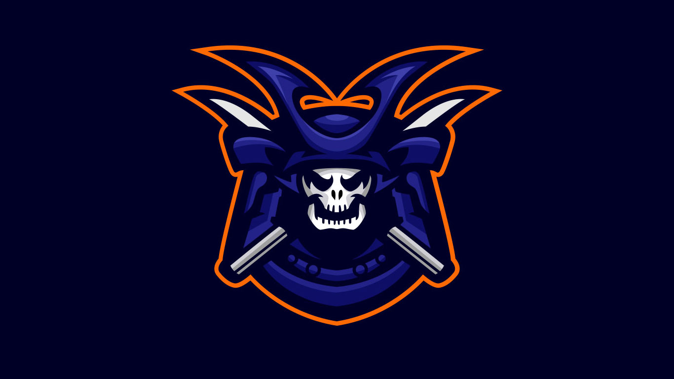 premade ninja logo | premade blue ninja mascot logo