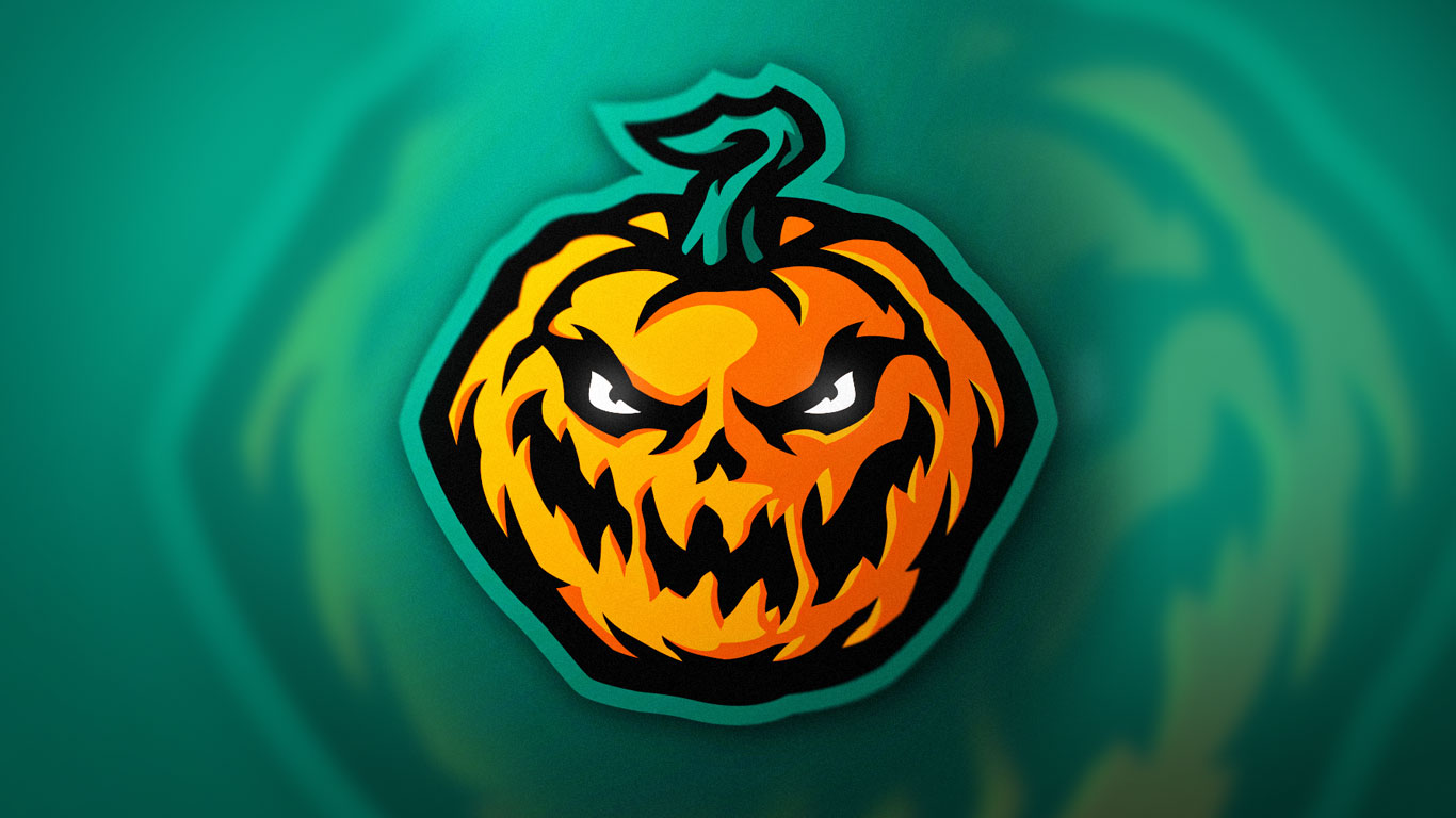 premade hallowen logo | premade pumpkin mascot logo