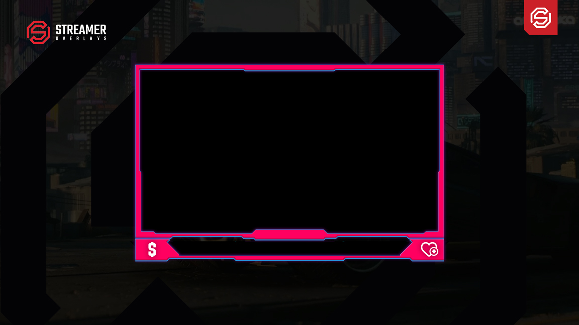 Free Pink webcam overlay | free animated pink webcam overlay | free Streamer overlay