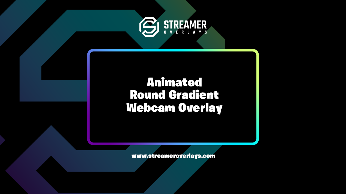 Round Gradient animated webcam overlay | Streamer Overlays
